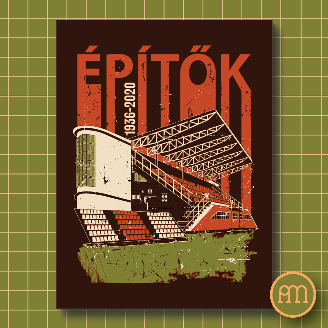 Építők stadion - falikép