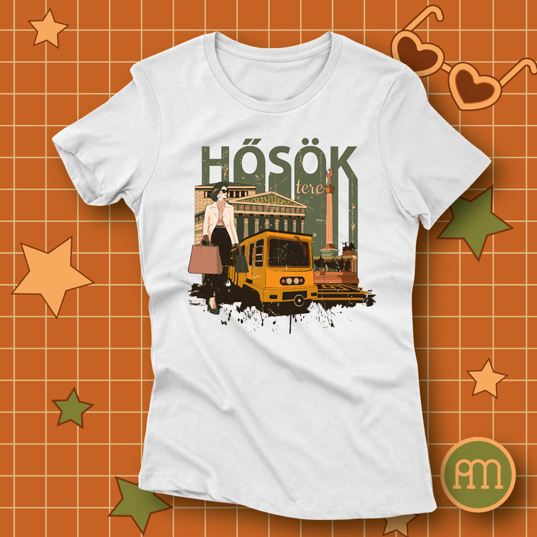 Hősök tere - retró póló
