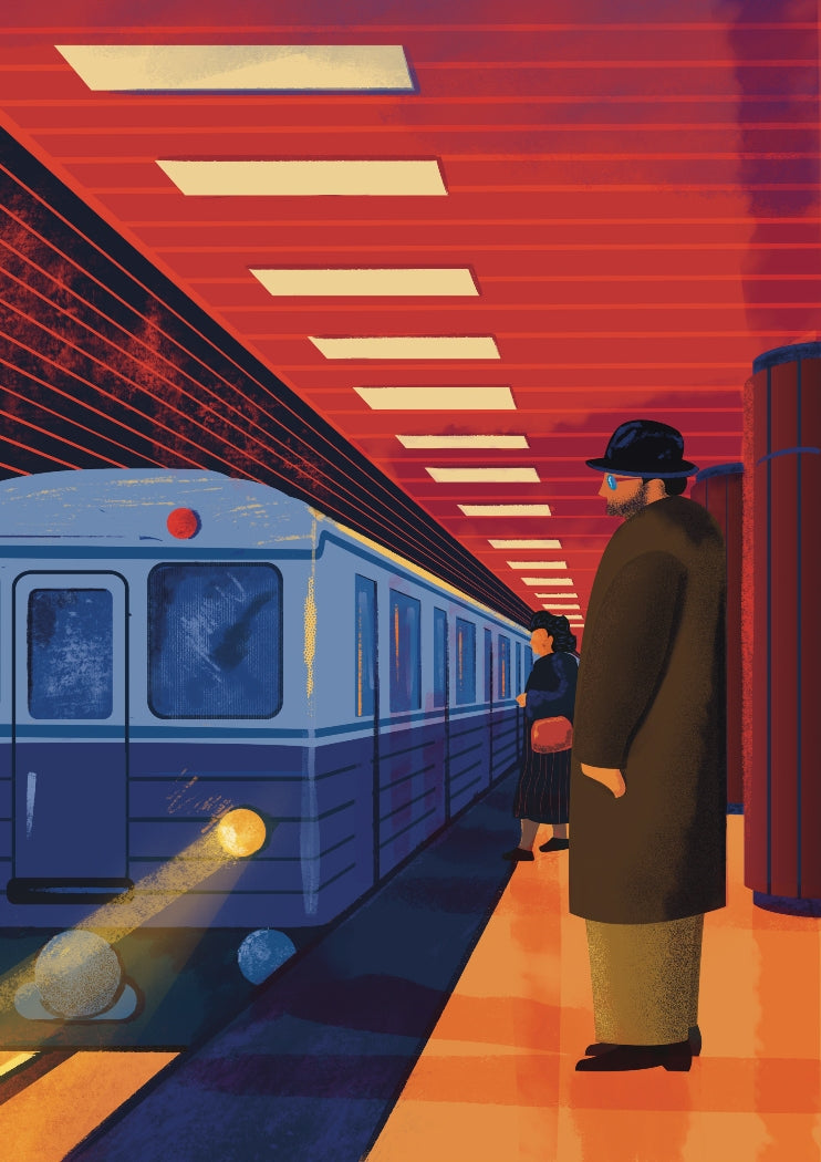 Retró Metró A4 vászonkép FÉLÁRON