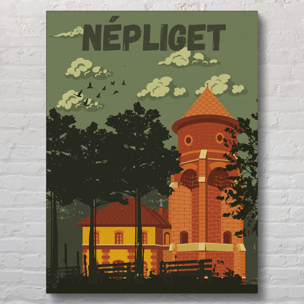 Népliget (Víztorony) - vászonkép