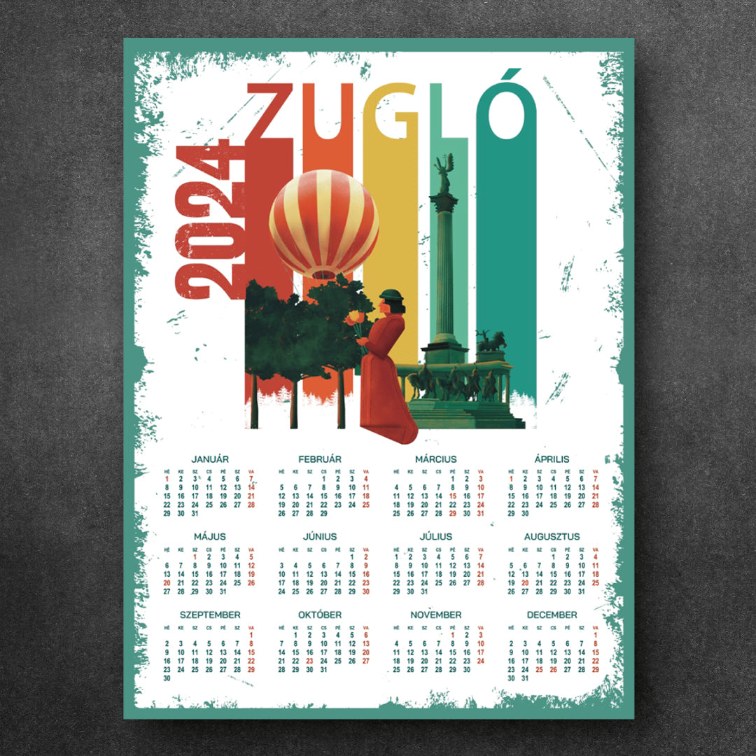 Zugló 2024 - falinaptár