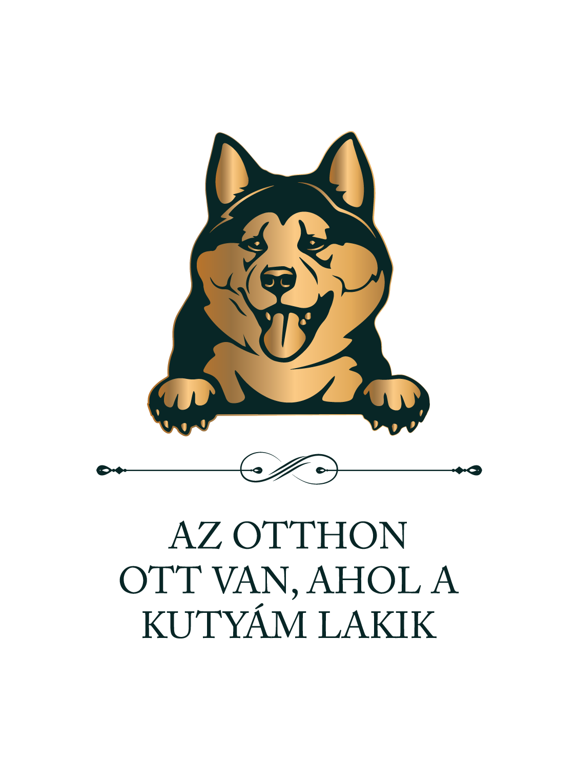 Akita - Az otthon ott van, ahol a kutyám lakik - póló