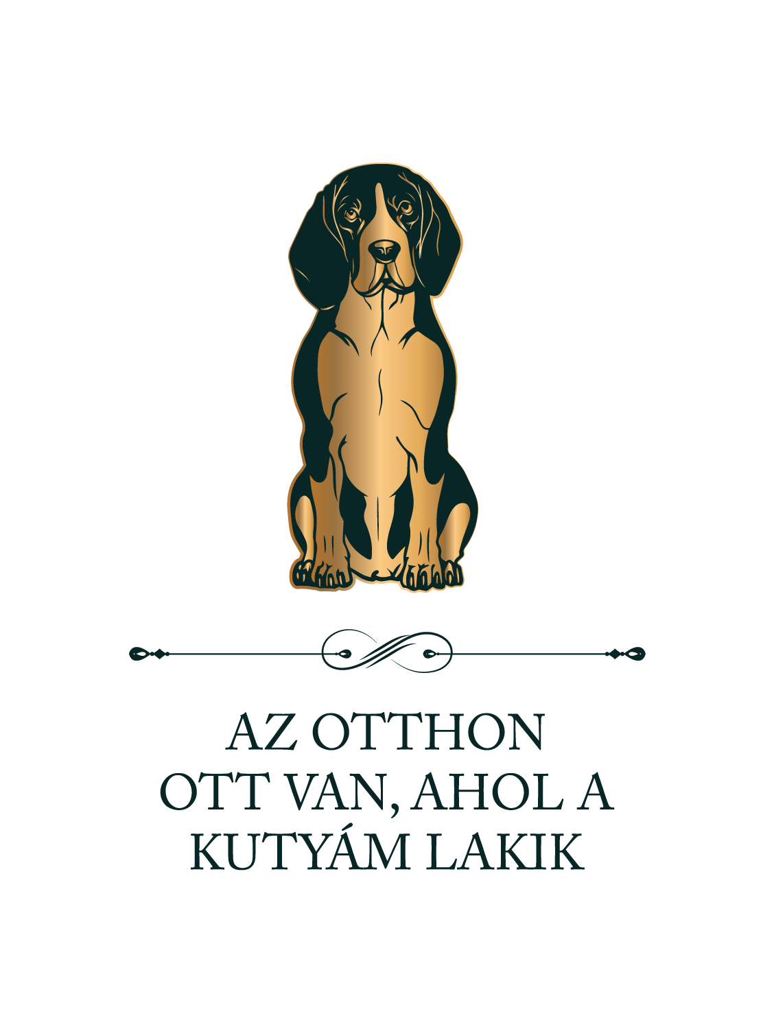 Beagle - Az otthon ott van, ahol a kutyám lakik - póló