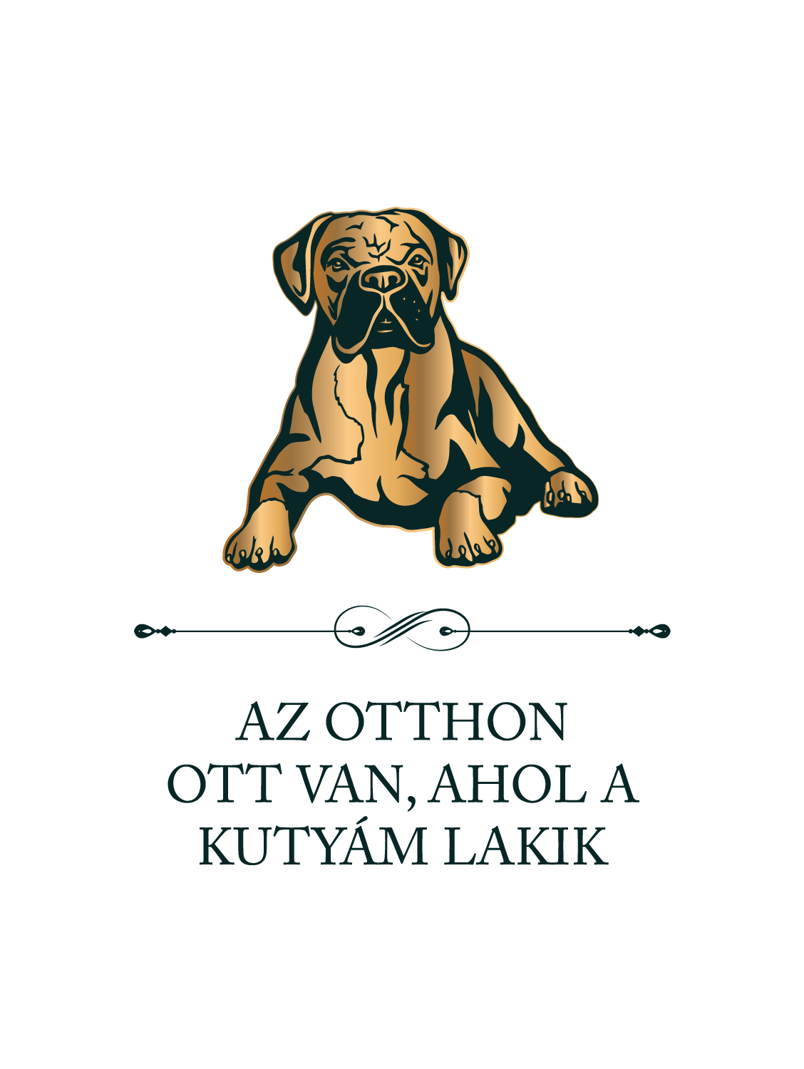 Boxer - Az otthon ott van, ahol a kutyám lakik - póló