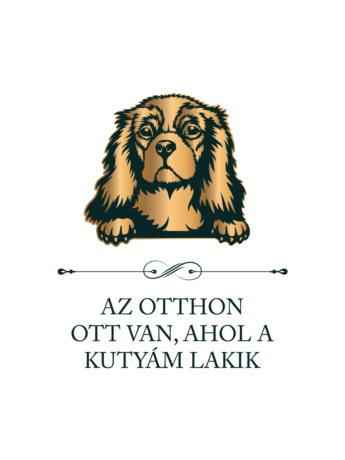 Cocker spániel - Az otthon ott van, ahol a kutyám lakik - póló