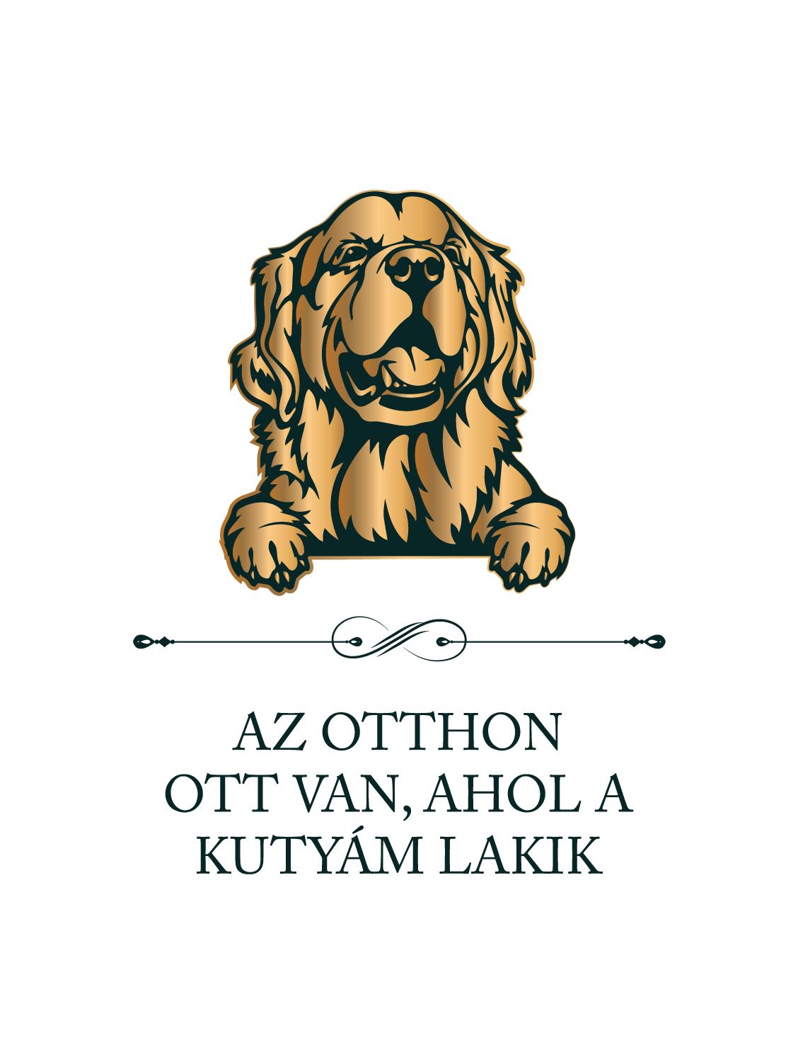 Golden retriever - Az otthon ott van, ahol a kutyám lakik - póló