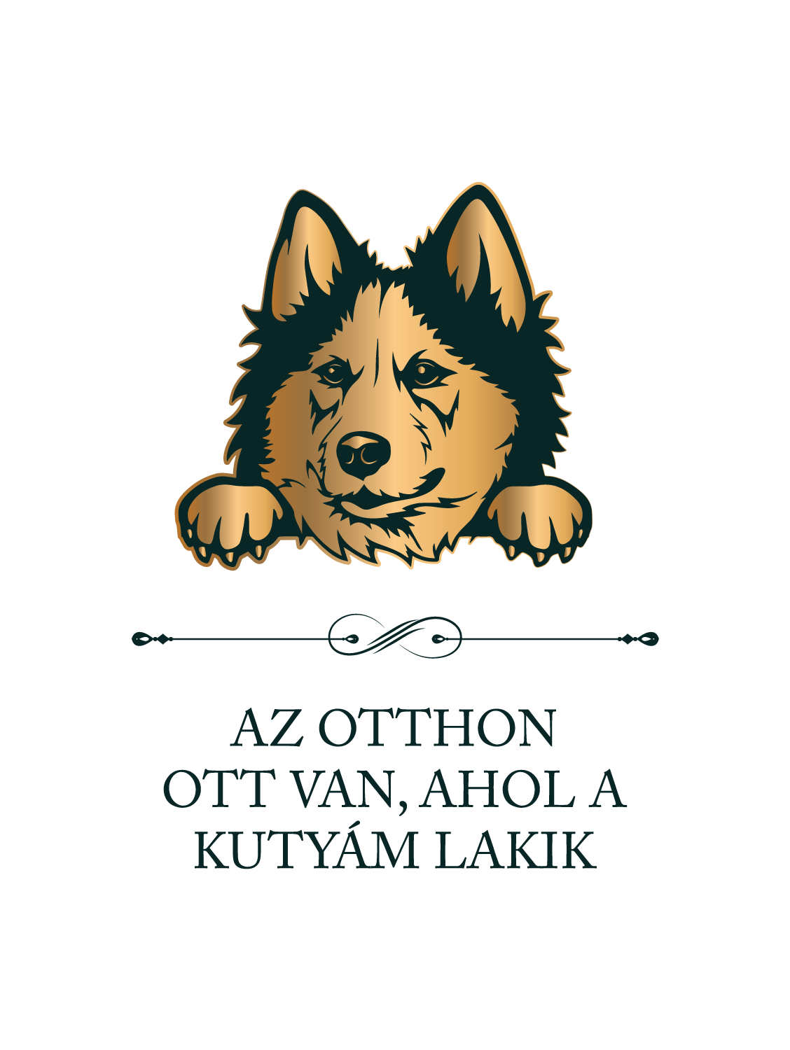 Husky - Az otthon ott van, ahol a kutyám lakik - póló
