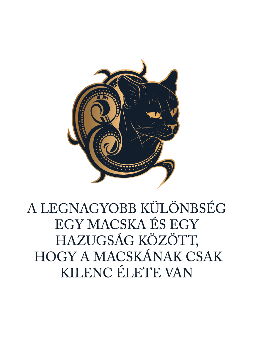 Különbség macska és hazugság között - póló