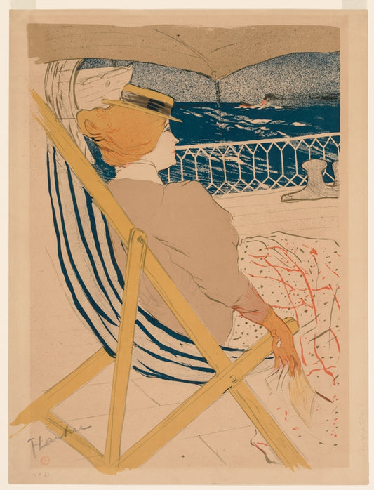 Toulouse-Lautrec - Hölgy napozó székben