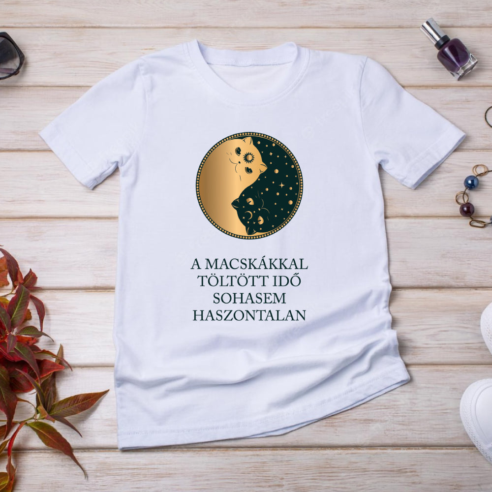 A macskákkal töltött idő -póló