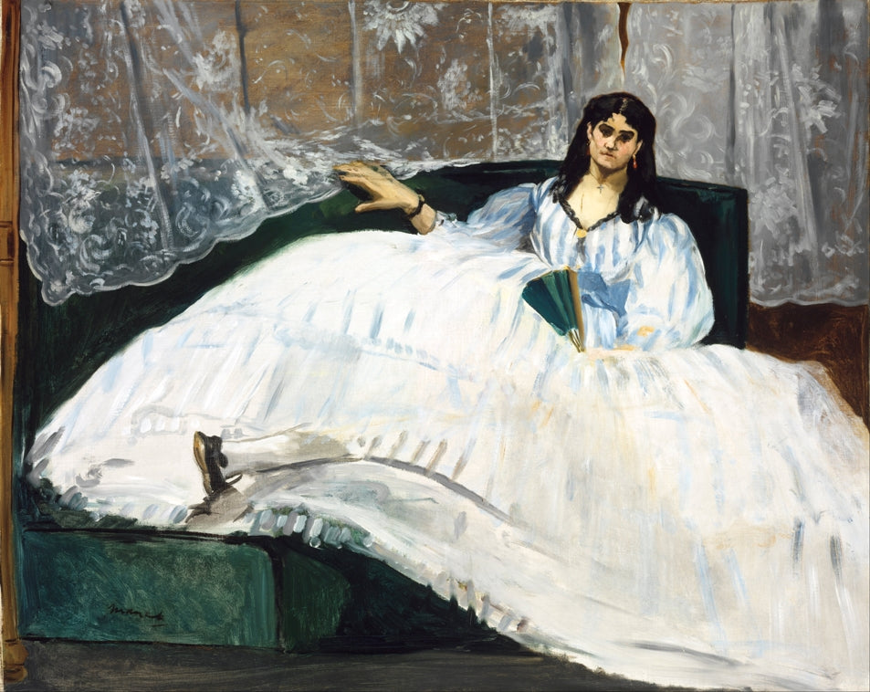 Édouard Manet - Fehér ruhás lány legyezővel