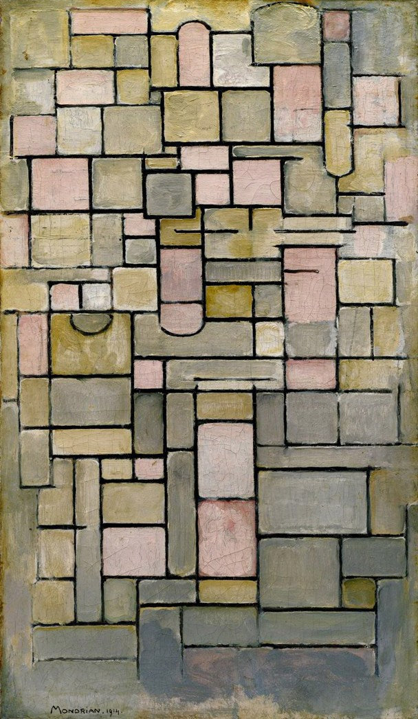 Mondrian - Színes kompozíció - 1914
