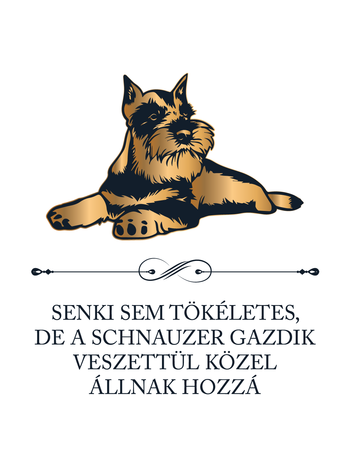 Tökéletes Schnauzer gazdik - kutyás póló