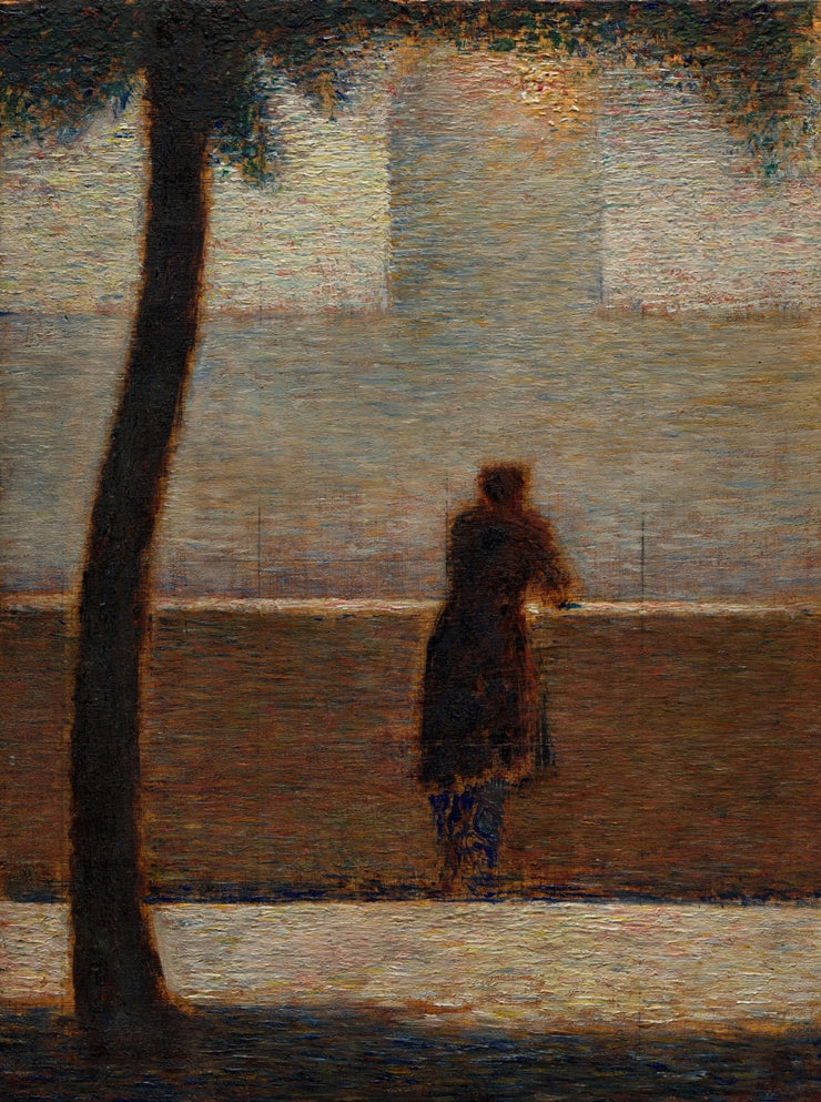 Georges Seurat - Férfi mellvédre támaszkodva