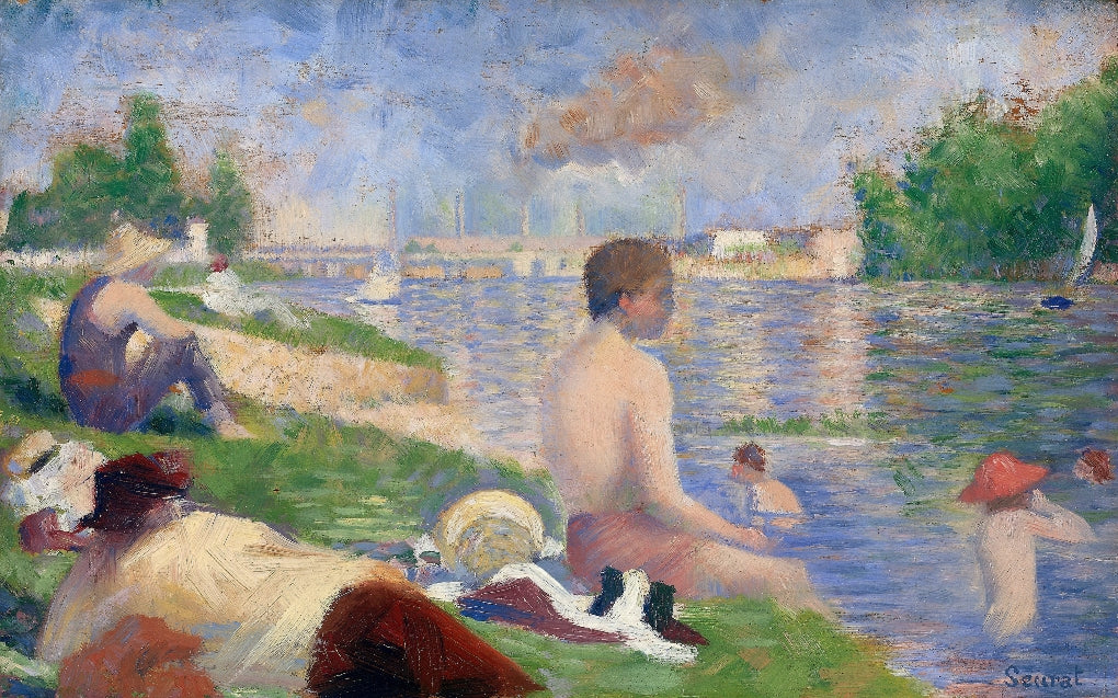 Georges Seurat - Fürdőzők vázlat