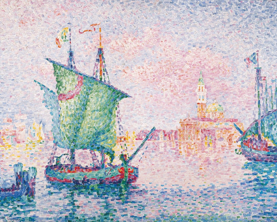 Signac - Velence rózsaszín éggel