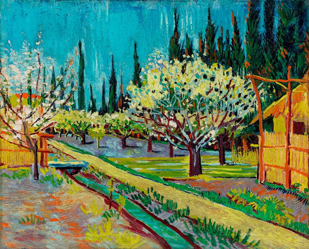 Vincent van Gogh - Gyümölcsös ciprusokkal ölelve