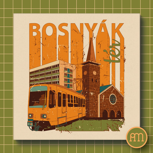 Bosnyák tér - falikép
