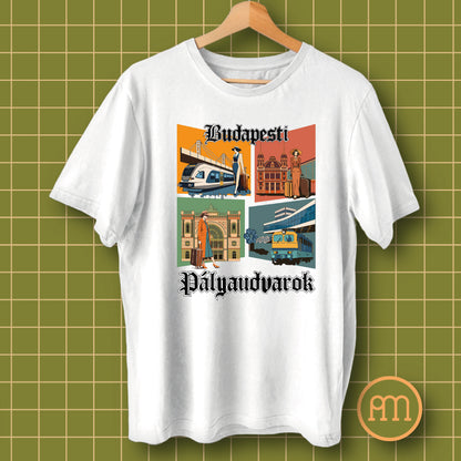 Budapesti Pályaudvarok Montázs - póló