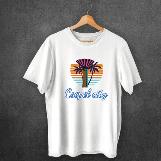 Csepel city pálmafás - póló