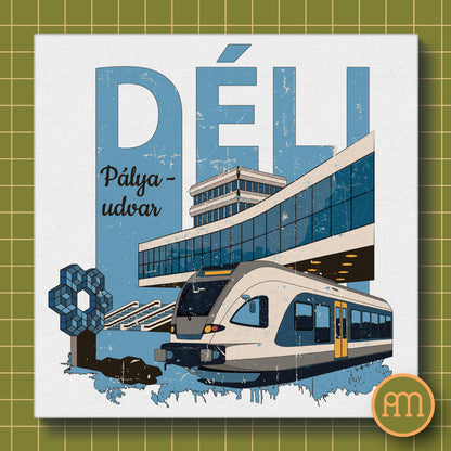 Déli pályaudvar - falikép