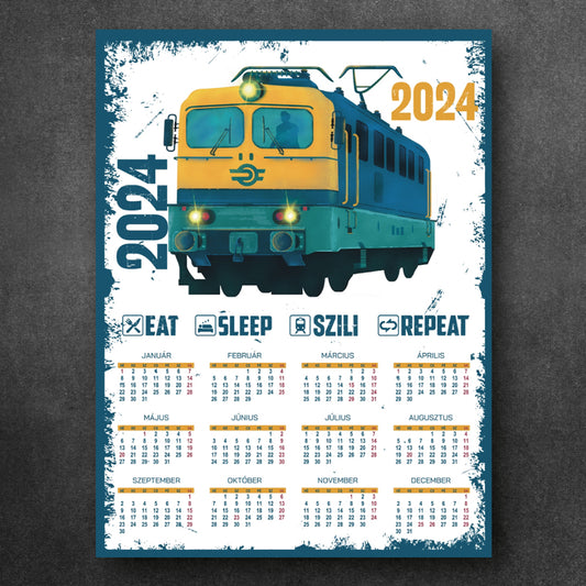 Eat Sleep Szili Repeat 2024 - falinaptár