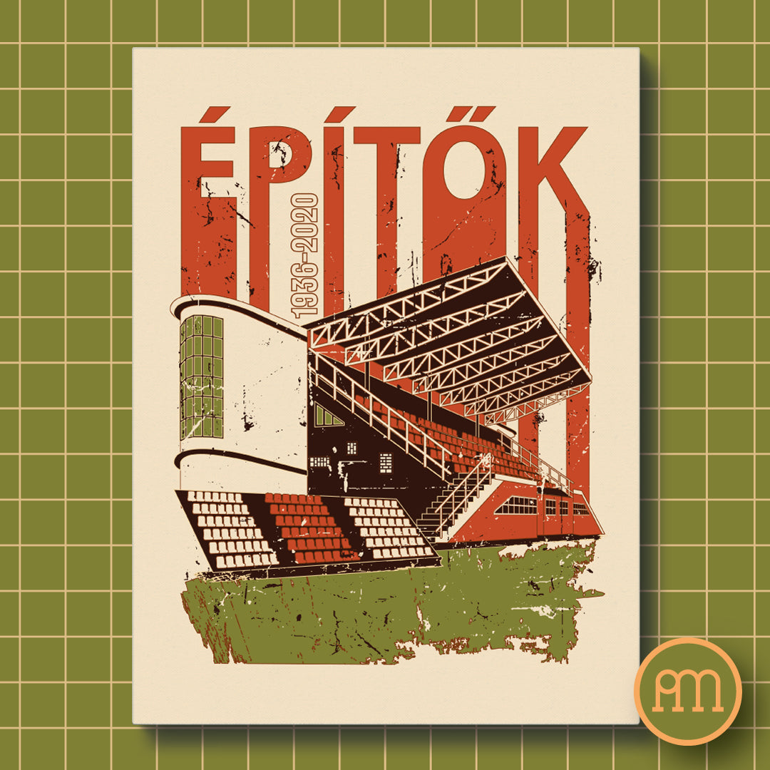 Építők stadion - falikép