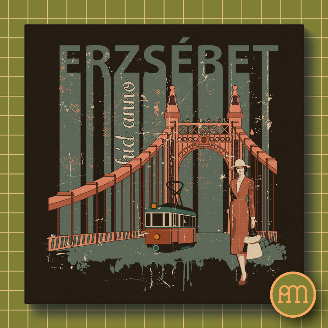 Erzsébet híd Anno - falikép