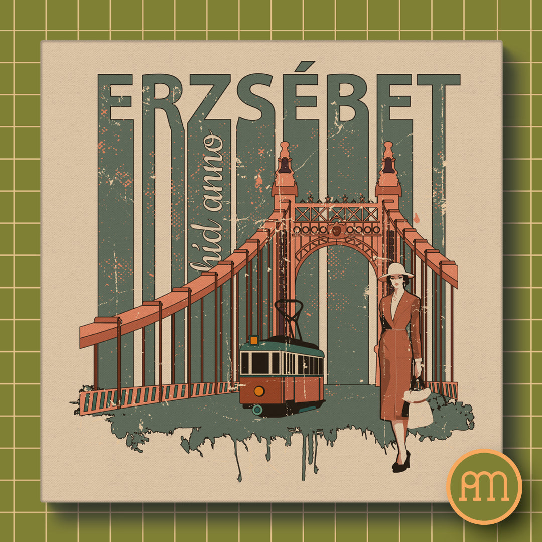 Erzsébet híd Anno - falikép