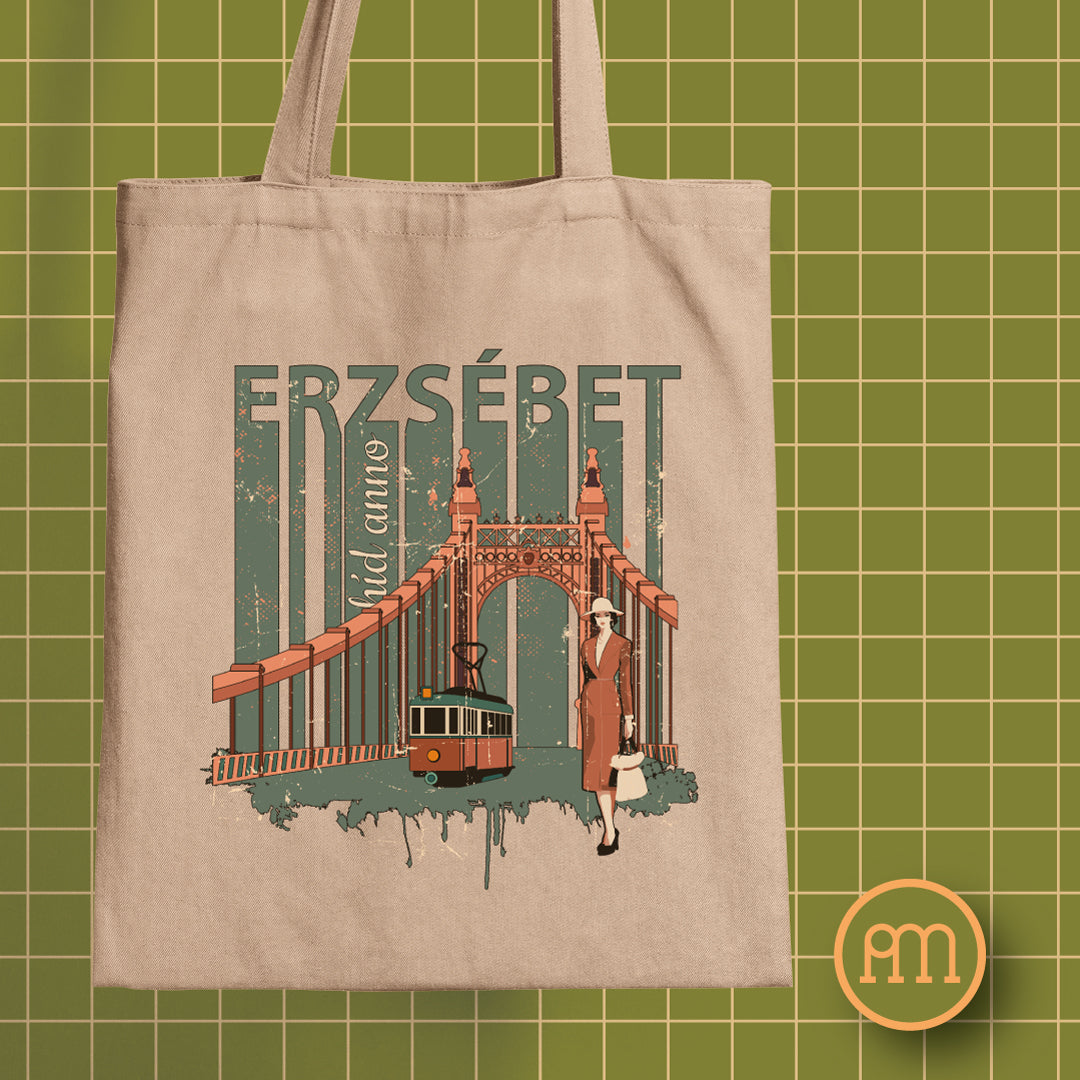 Erzsébet híd anno - vászontáska