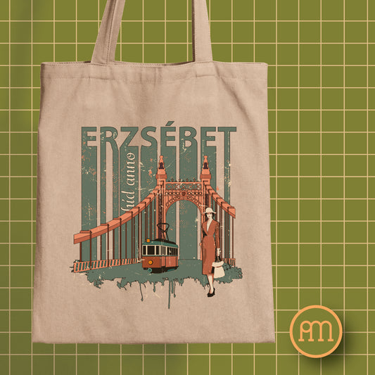 Erzsébet híd anno - vászontáska