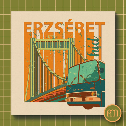 Erzsébet híd - falikép