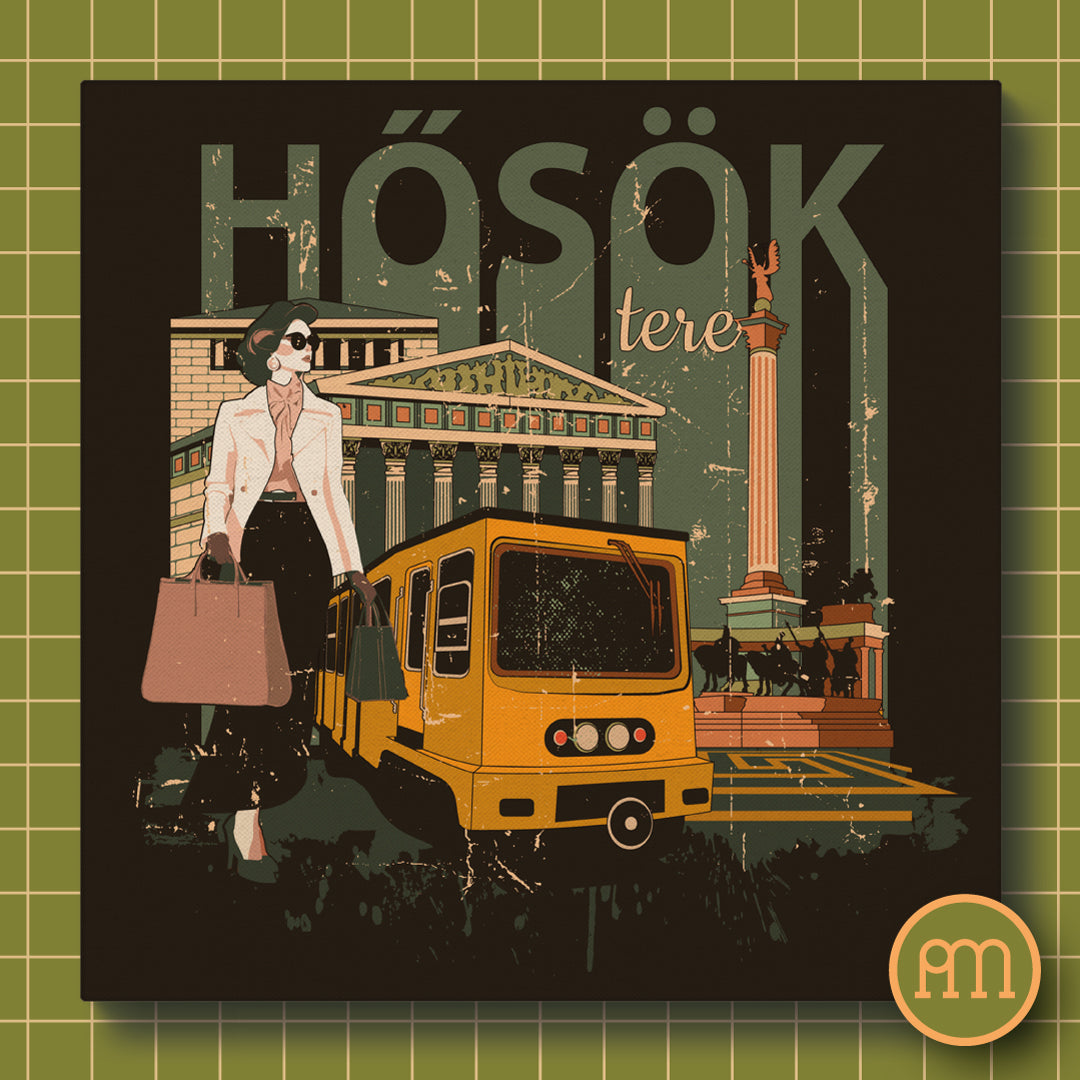 Hősök Tere Retró - falikép