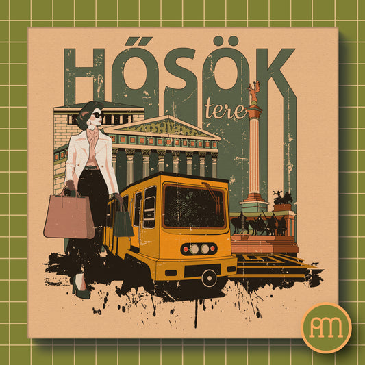 Hősök Tere Retró - falikép