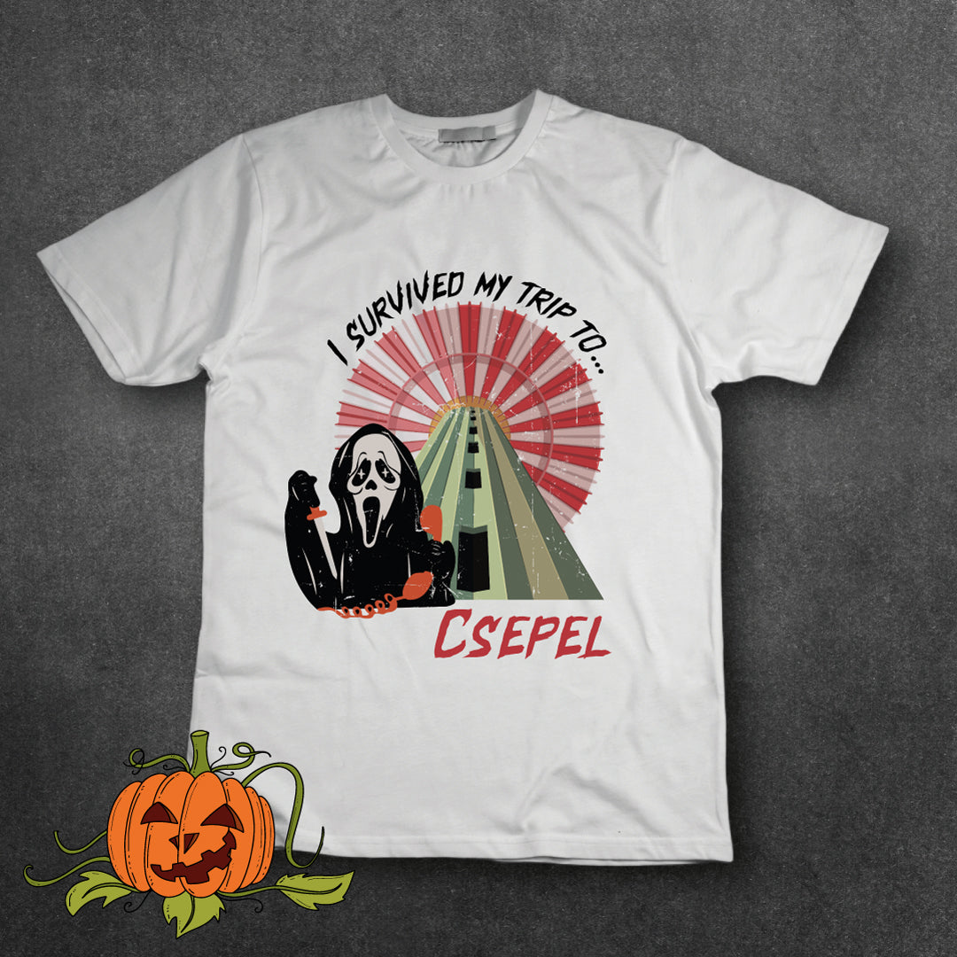 I survived my trip to Csepel (Ghostface) - póló