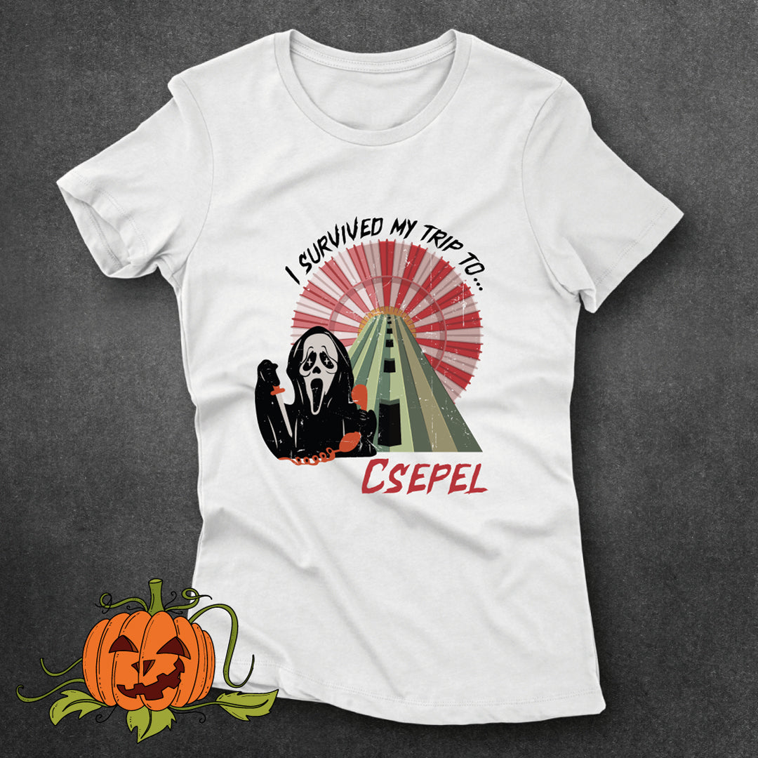 I survived my trip to Csepel (Ghostface) - póló