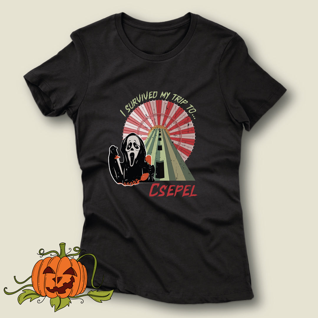 I survived my trip to Csepel (Ghostface) - póló