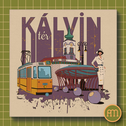 Kálvin tér - falikép
