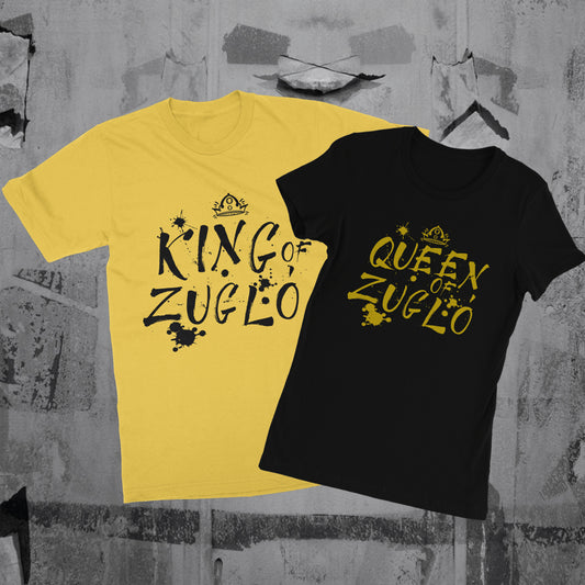 Queen and King of Zugló graffity - páros póló