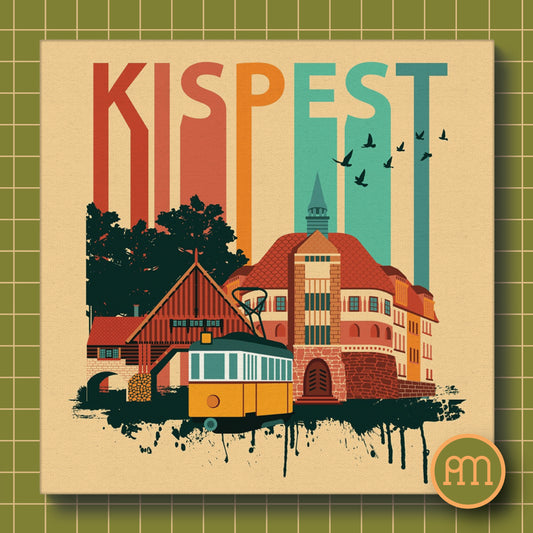 Kispest Retró - vászonkép