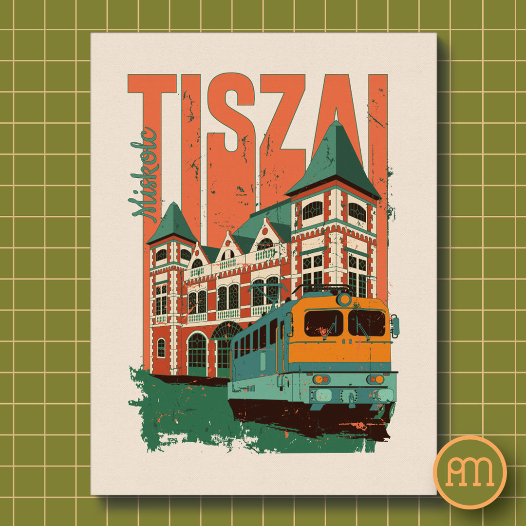 Miskolc-Tiszai pályaudvar - falikép