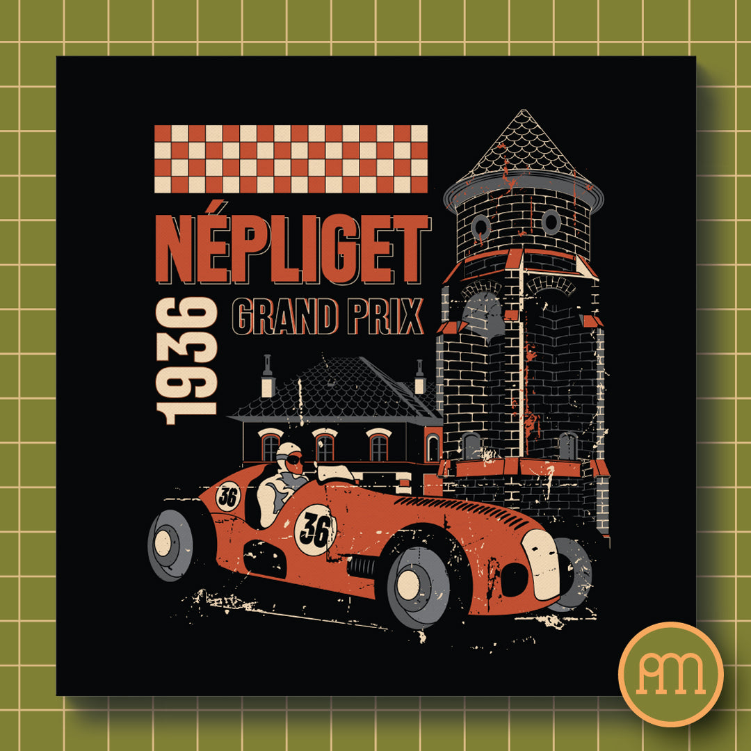 Népliget grand prix - falikép