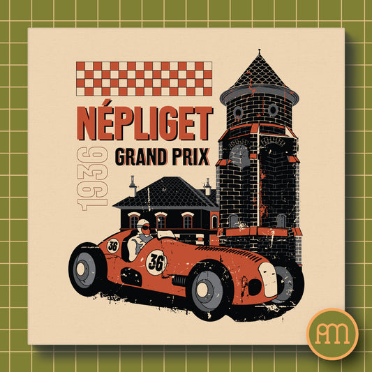 Népliget grand prix - falikép