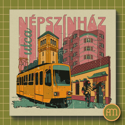 Népszínház utca - falikép