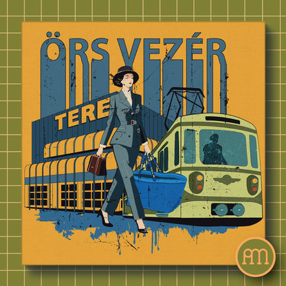 Örs Vezér tere - falikép