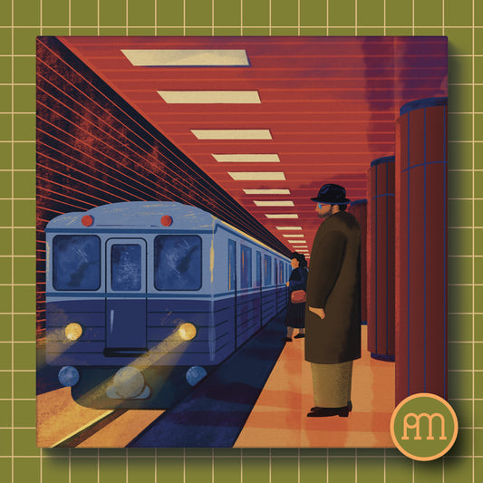 Metróra várva