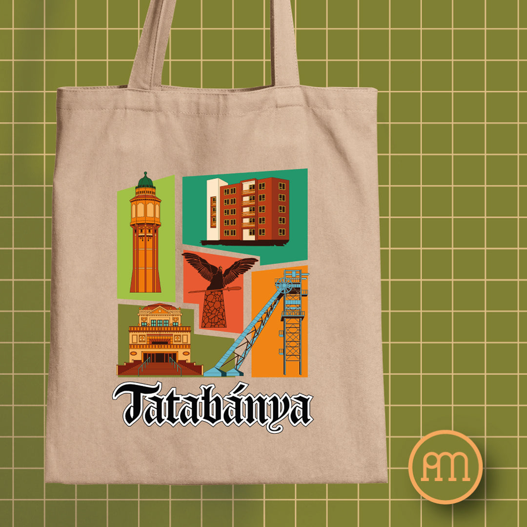 Tatabánya montázs - vászontáska