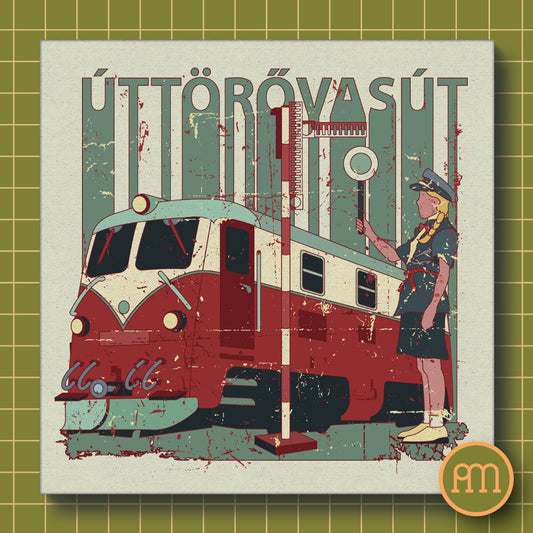 Úttörővasút - falikép