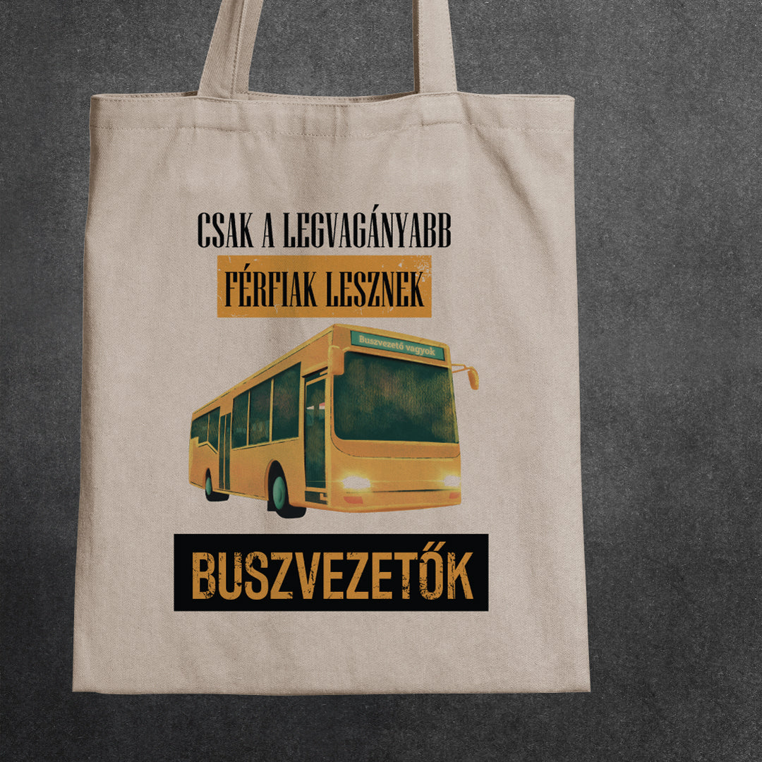 Vagány férfi buszvezetők - vászontáska