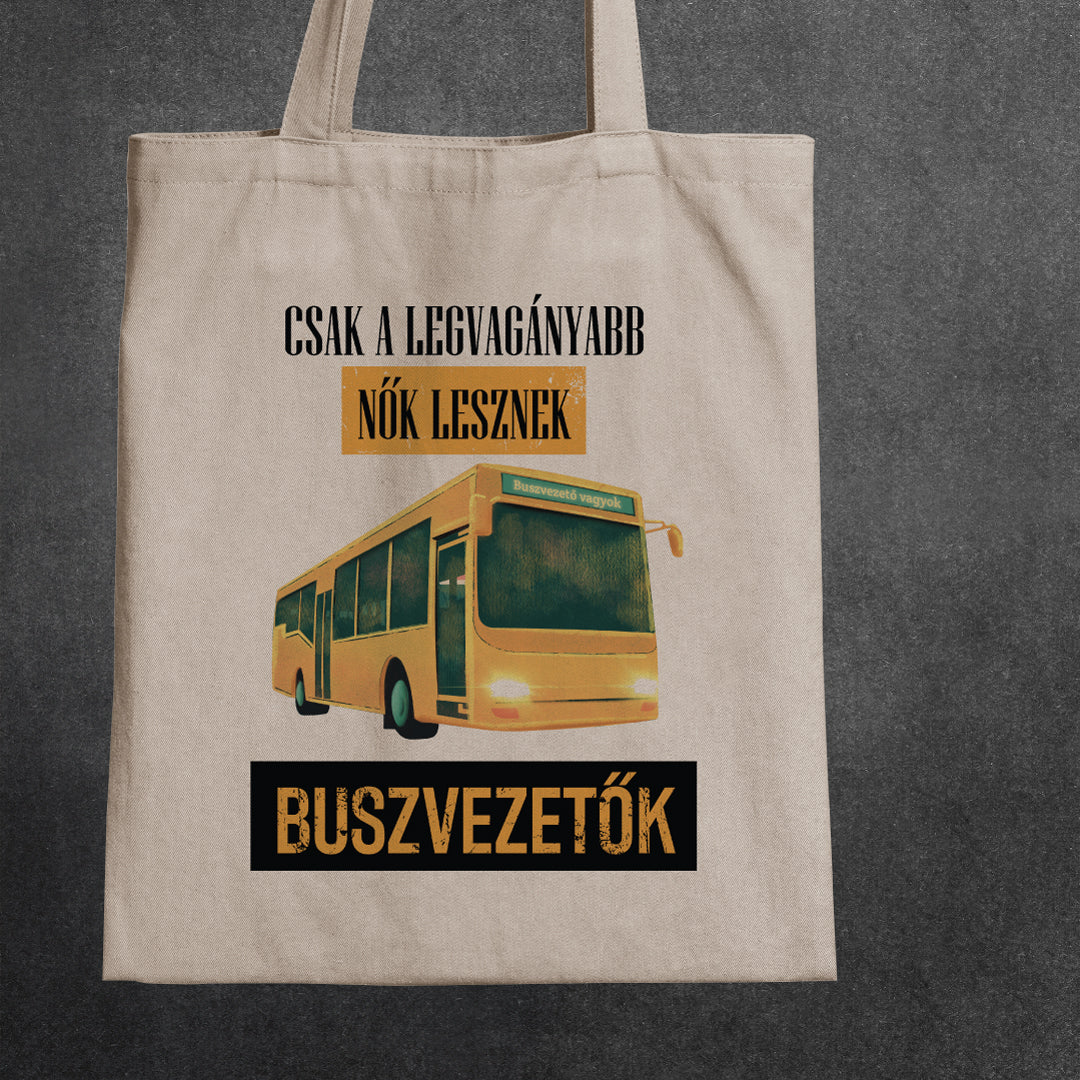 Vagány női buszvezetők - vászontáska